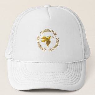 Golden Confirmation and Holy Spirit Trucker Hat