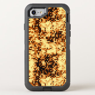 Golden Copper Mosaic Pattern OtterBox Defender iPhone SE/8/7 Case