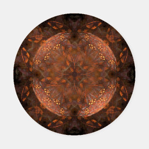 Golden Copper Shimmer Coaster Set