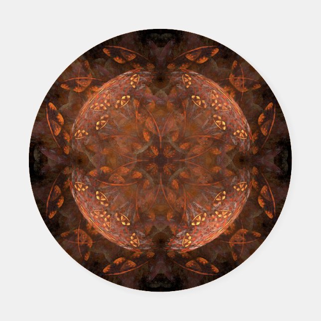 Golden Copper Shimmer Coaster Set (Single)