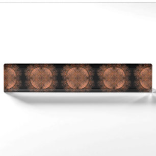 Golden Copper Shimmer Desk Name Plate