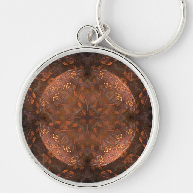 Golden Copper Shimmer Keychain (Front)