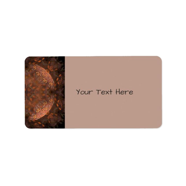 Golden Copper Shimmer Label (Front)