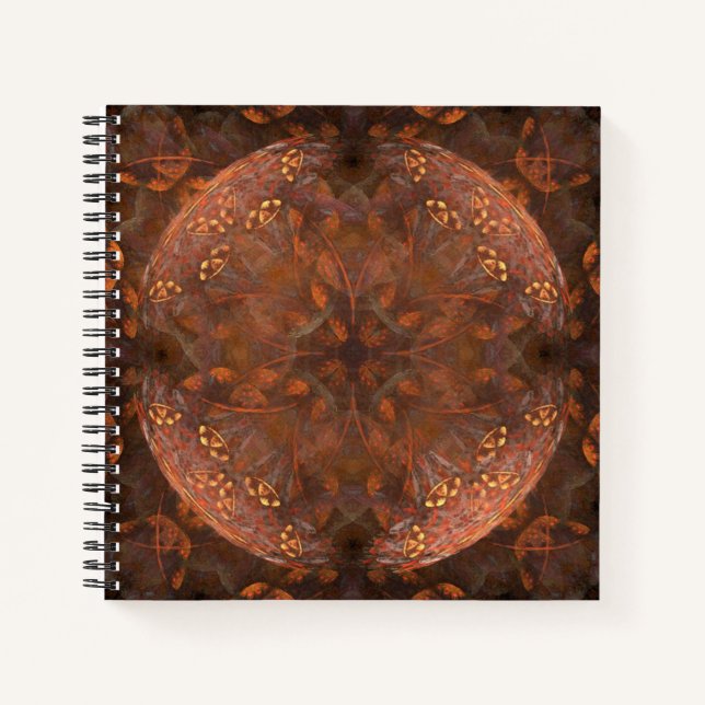 Golden Copper Shimmer Notebook (Front)