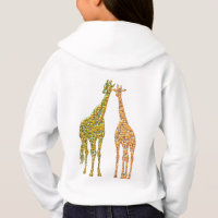 Golden Couple Giraffe Hoodie