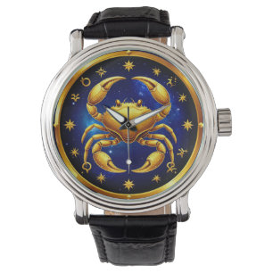 Golden Crab Cosmic Zodiac Watch