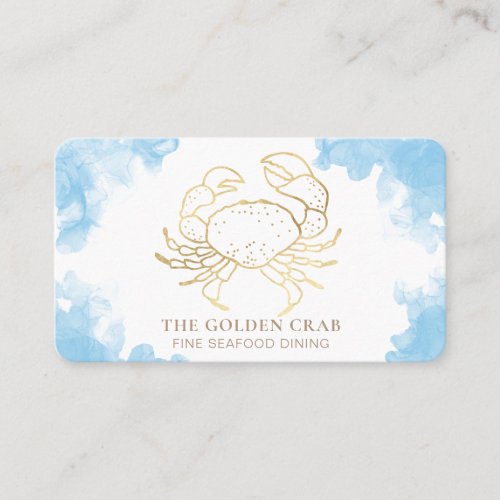  Golden Crab Fine Dining by The Sea Beach Business Card