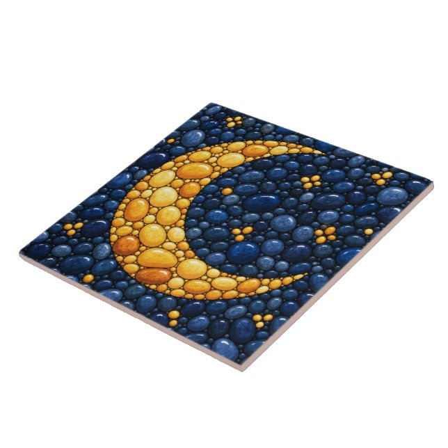 Golden Crescent Ceramic Tile (Side)
