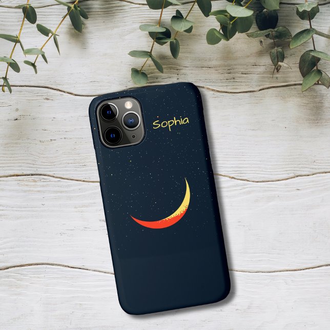 Golden Crescent Moon Case-Mate iPhone Case (Creator Uploaded)