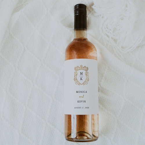 Golden Crest | Elegant Wedding Monogram