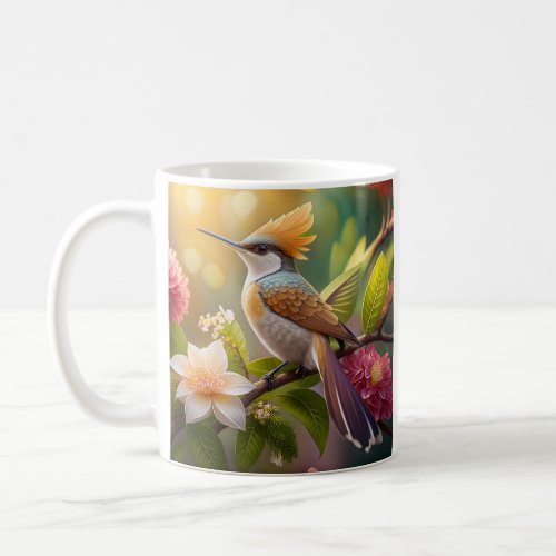 Golden Crested Honeyeater Fantasy Bird Coffee Mug