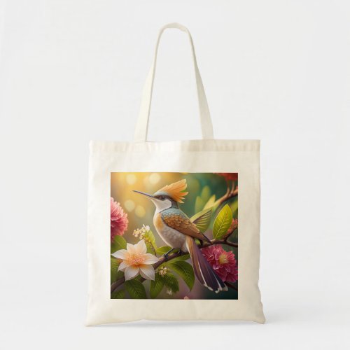 Golden Crested Honeyeater Fantasy Bird Tote Bag