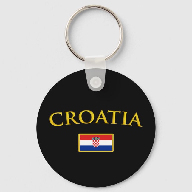 Golden Croatia Keychain (Front)