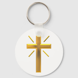 Golden Cross 4 Keychain