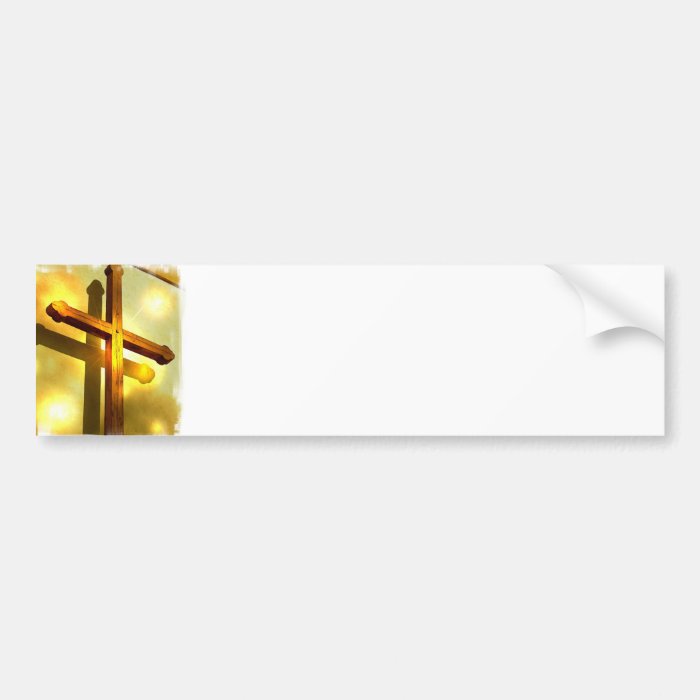 Golden Cross Bumper Stickers