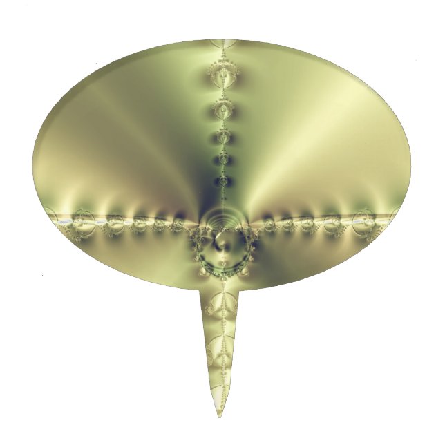 Golden Cross Cake Topper (Front)