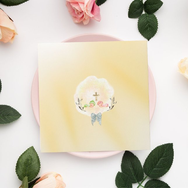  Golden Cross floral baptism Envelope (Creator Uploaded)