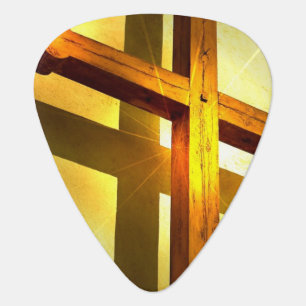 Golden Cross Guitar Pick