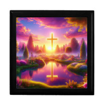 Golden Cross in a Heavenly Paradise