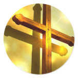 Golden Cross Stickers