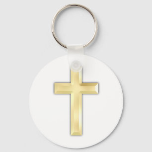 Golden Crosses Keychain