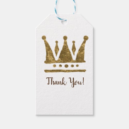 Golden Crown Custom Gift Tags