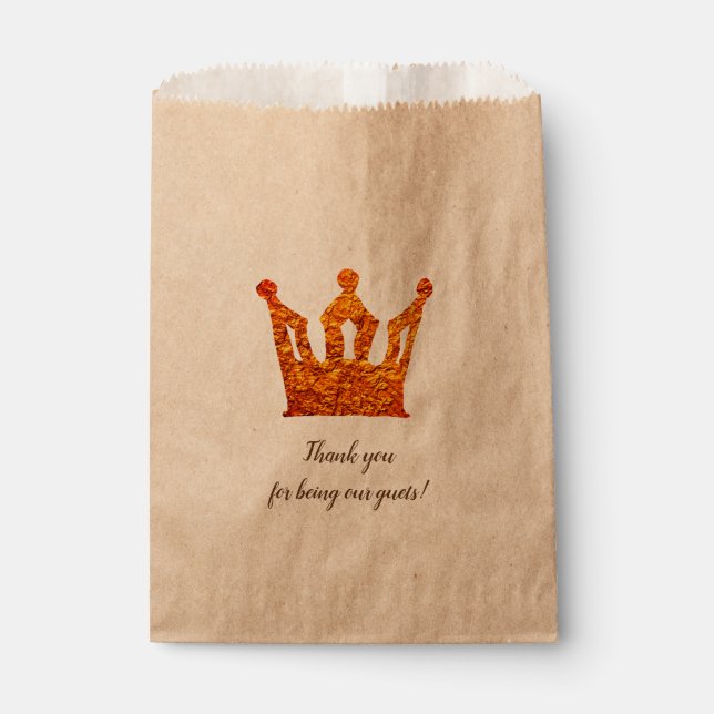 Golden Crown Favor Bag (Front)