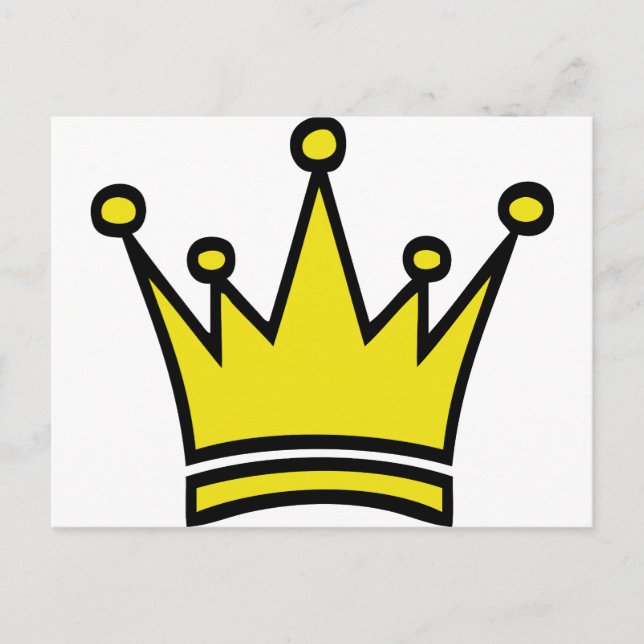 golden crown icon postcard (Front)
