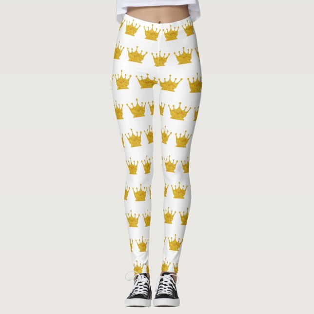 Golden crown leggings (Front)