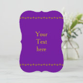 Golden Crown & Lily Border + your text & backgr. (Standing Front)