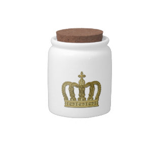 Golden Crown - luxury royal 1 Candy Jar