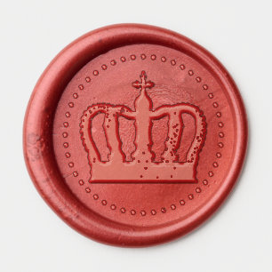 Golden Crown - luxury royal 1 Wax Seal Sticker