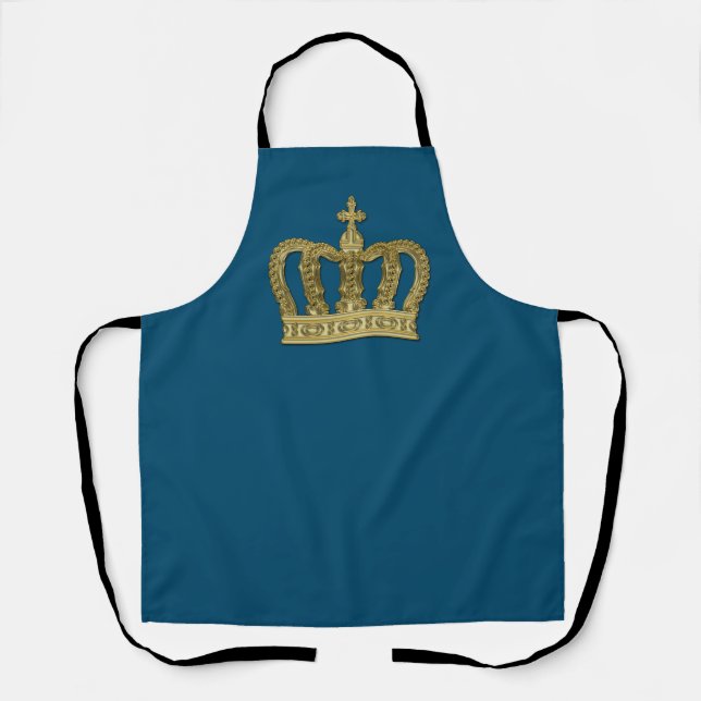 Golden Crown - luxury royal 2 Apron (Front)