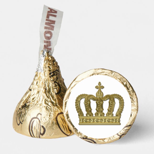 Golden Crown - luxury royal 2 Hershey®'s Kisses® (Front)