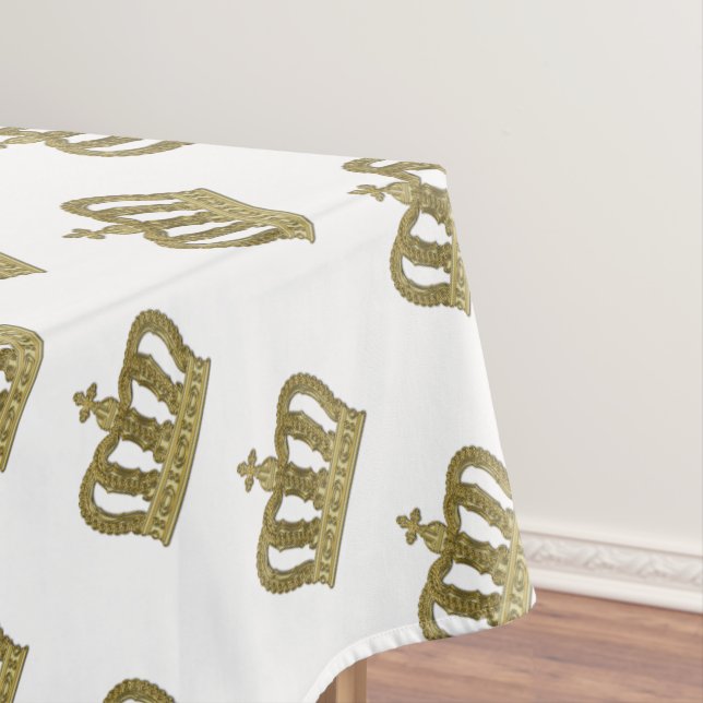 Golden Crown - luxury royal 2 Tablecloth (In Situ)