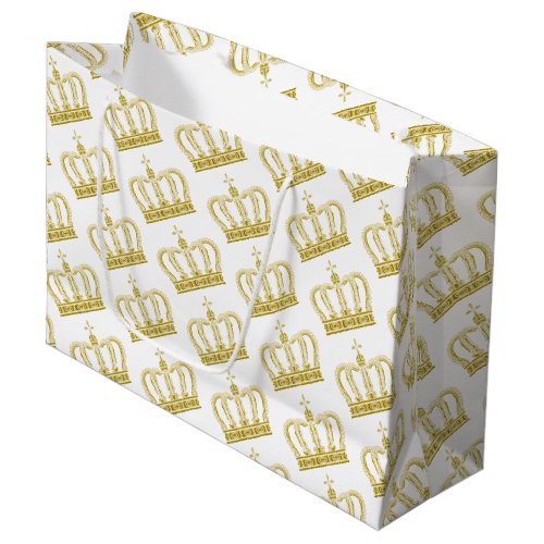 Golden Crown _ luxury royal Large Gift Bag