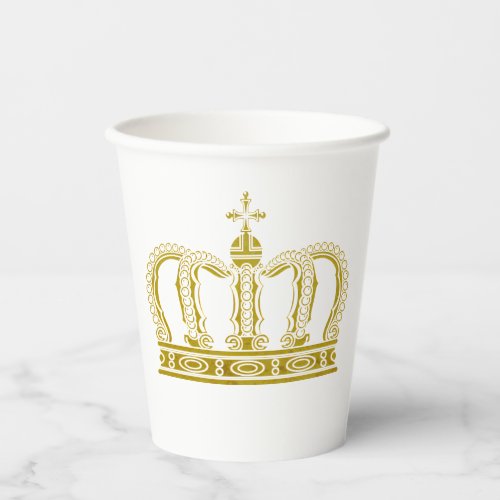 Golden Crown _ luxury royal Paper Cups