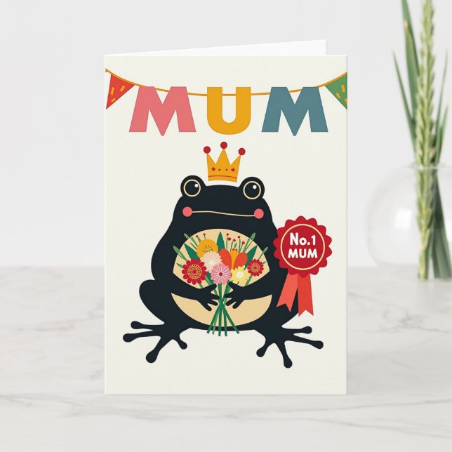 Golden Crown Mothers Day Card (Front)