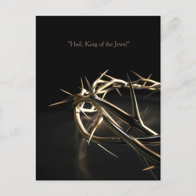 Golden Crown Of Thorns Postcard (Front)
