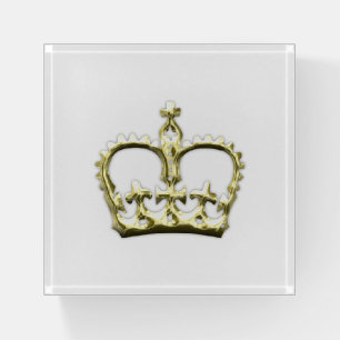 Golden Crown Paperweight