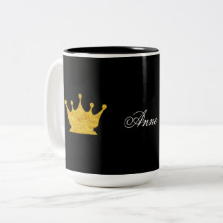 Golden crown Personalized Two-Tone Coffee Mug