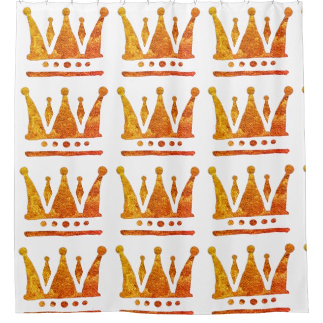 Golden Crown  Shower Curtain (Front)