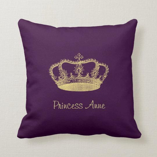 Golden Crown Throw Pillow | Zazzle.com