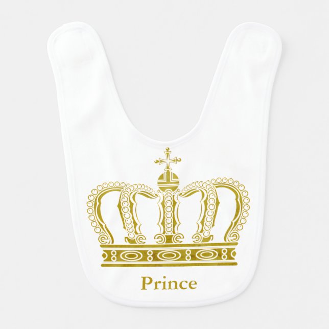 Golden Crown + your ideas Bib (Front)