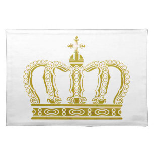 Golden Crown + your ideas Cloth Placemat