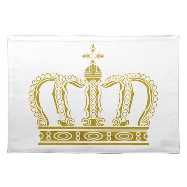 Golden Crown + your ideas Cloth Placemat (Front)