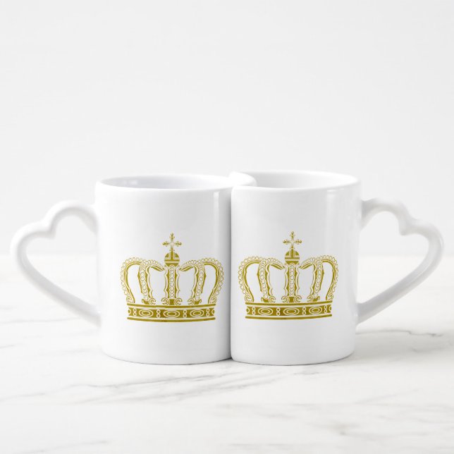 Golden Crown + your ideas Coffee Mug Set (Front Nesting)