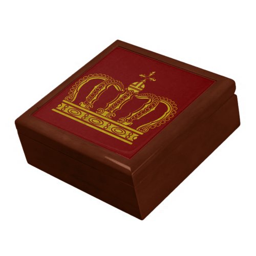 Golden Crown  your ideas Keepsake Box