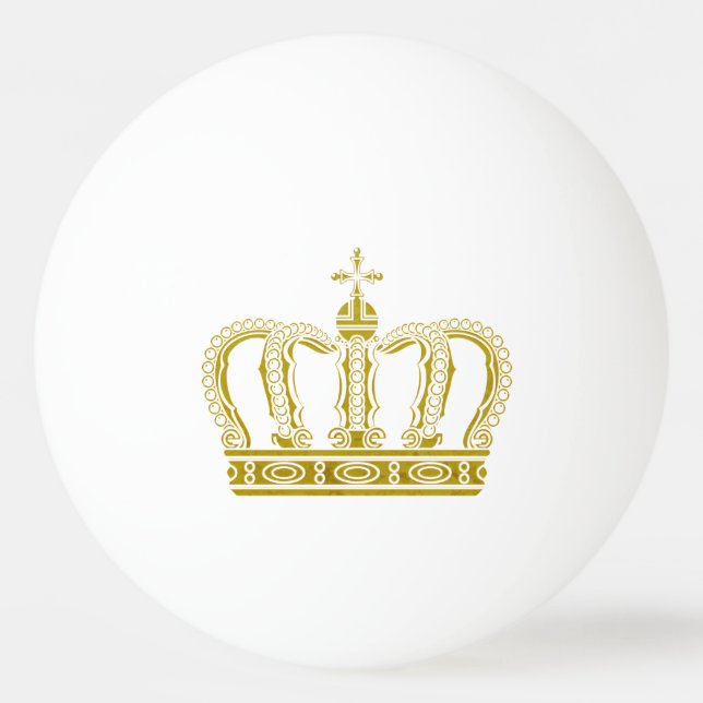 Golden Crown + your ideas Ping-Pong Ball (Back)