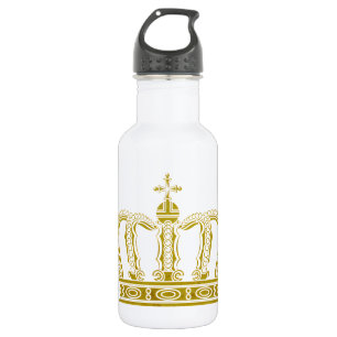 Golden Crown + your ideas Water Bottle